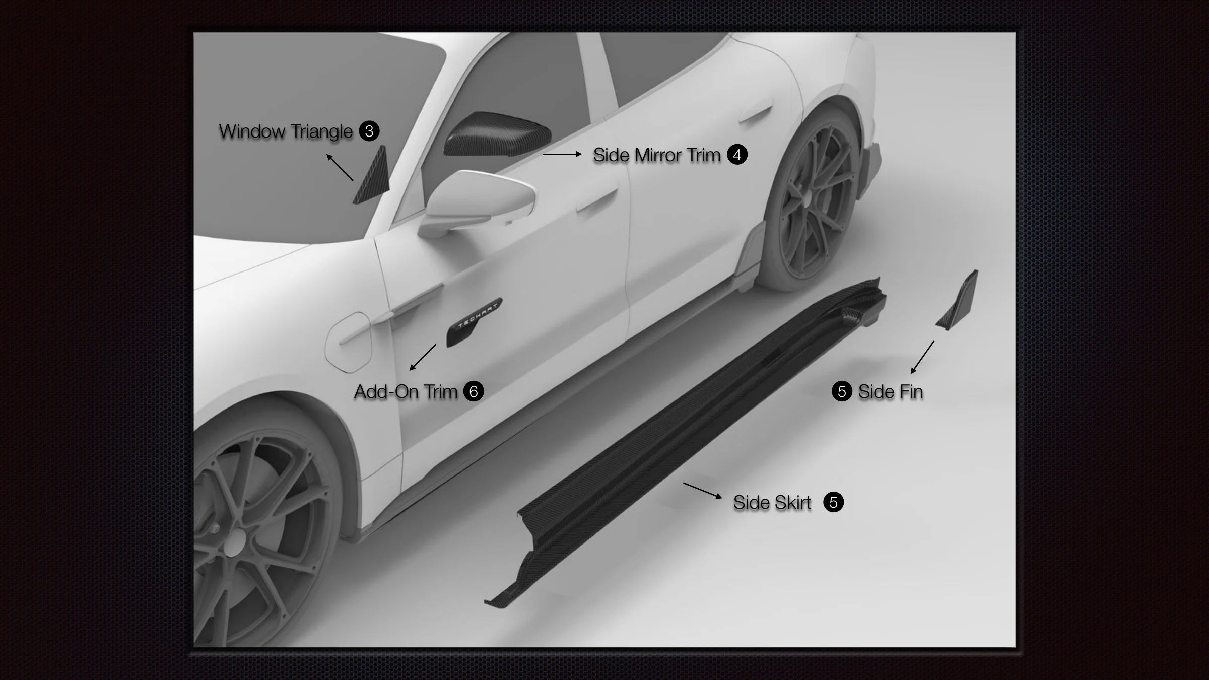 Taycan TECHART 카탈로그 7페이지